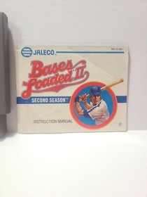 Bases Loaded 2 II:Second Season Nintendo NES 1990 Authentic Game Cart & Manual