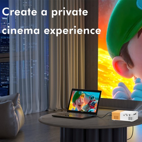 Mini Projector Portable LCD 1080P HD Home Cinema Phone Theater WiFi For Android - Picture 6 of 10
