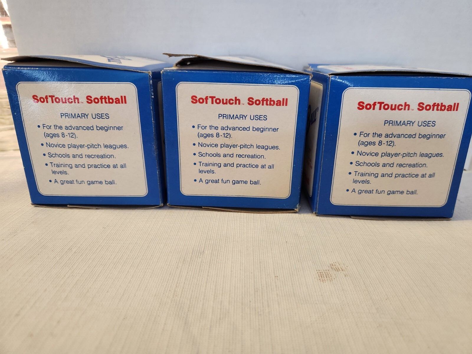 LOT OF 3 EASTON INCREDIBALL SofTouch 11" SYNTHETIC Leather Softball New eBay