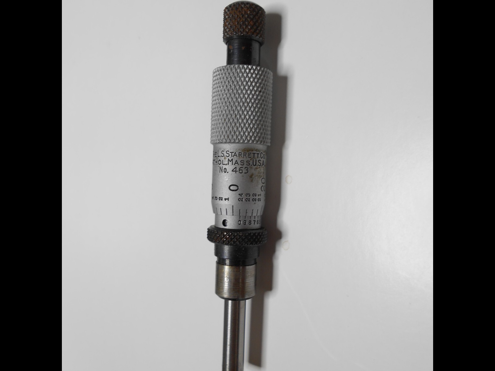 STARRETT No. 463 Micrometer Heads 0.5" Range .001" with Mounting