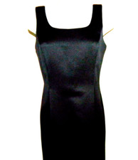 PATRA, Nice Little Black Dress Sheath Career Dress Size 8, Polyester/Spandex VGC