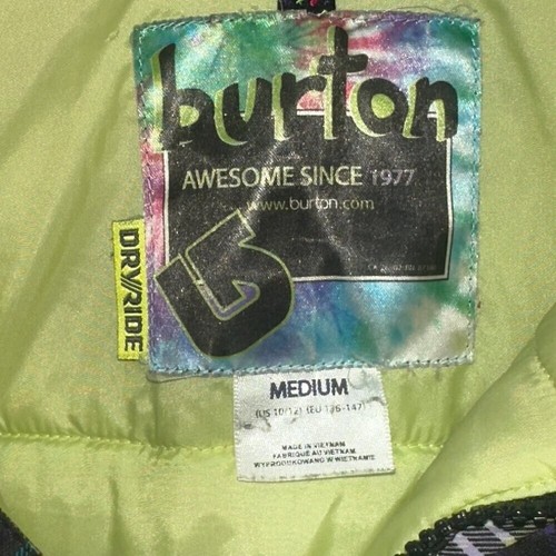 Burton DryRide Insulated Ski Snowboard Winter Puffer Jacket Youth Medium 10/12 - Picture 8 of 12
