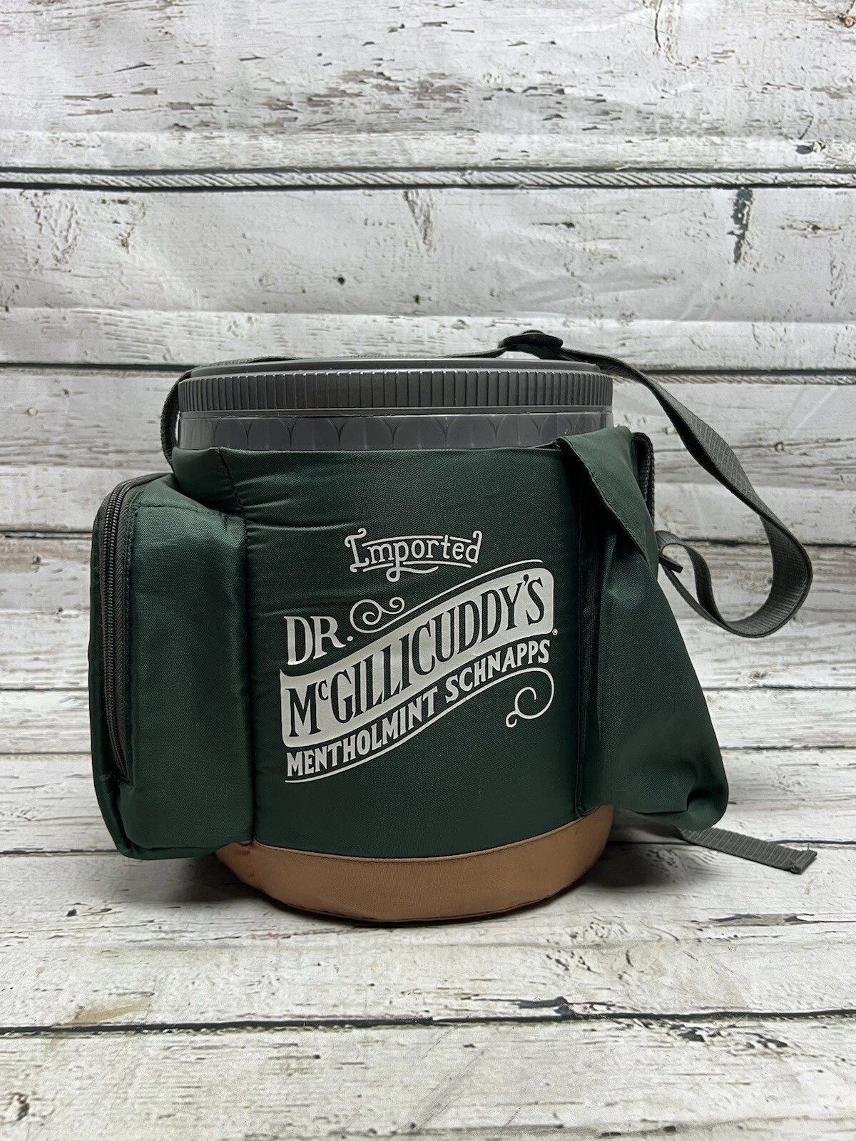 VTG Dr. McGillicuddy's Mentholmint Schnapps Ice Chest Drink Cooler With Strap