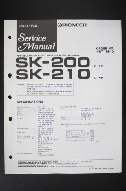 Pioneer Sk