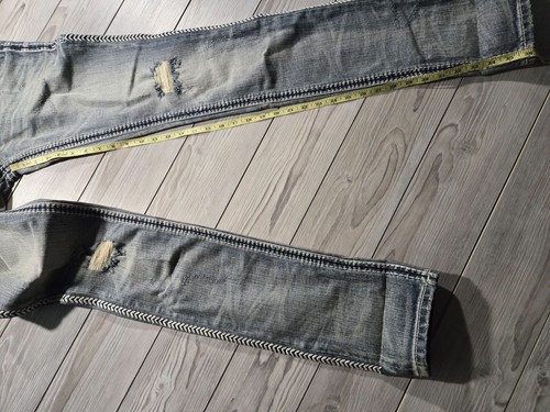 Rock Revival Cresdent Alt Straight Sz 29x36 Distressed Washed Concert Festival - Picture 8 of 13