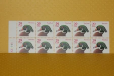 ONE NEVER folded booklet - The Wood Duck, Red Denomination - No. 2485a