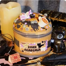 PEACHYBBIES PEACHY'S DARK ACADEMIA SLIME NEW VANILLA LATTE SCENT W/ACTIVATOR 🧛‍