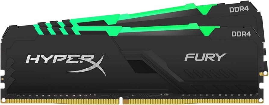 HP Kingston HyperX Fury RGB 16GB (2x8GB) DDR4 RAM 3733MHz