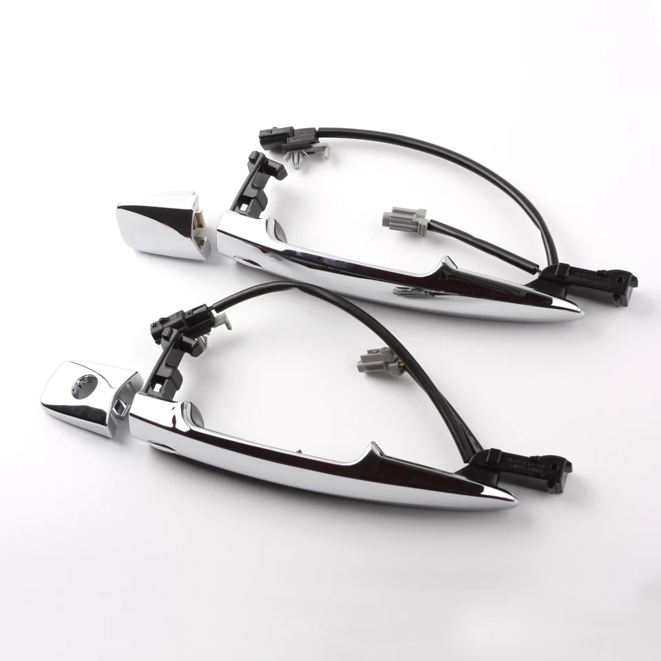 Outside Door Handle Chrome Pair For Murano Leaf Maxima Sentra Front Left & Right - Image 3 of 4