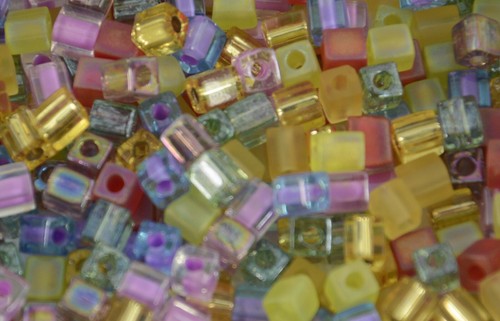 10 gram MIYUKI Square 4mm Cube Japanese Glass Beads with Choice of Colour - Picture 17 of 27