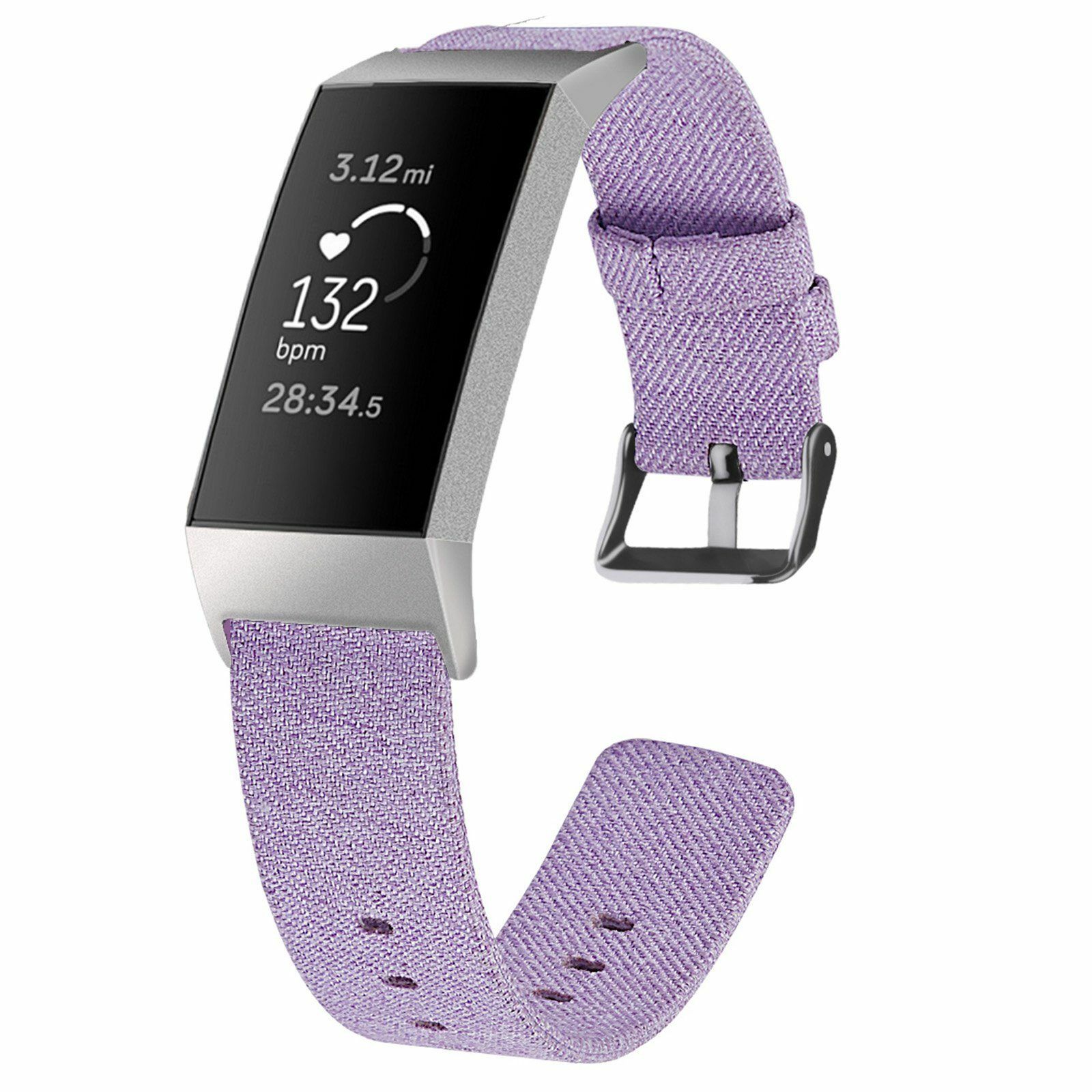 Wrist Strap For Fitbit Charge 4 / 3 / SE Nylon Woven Fabric Watch Band ...