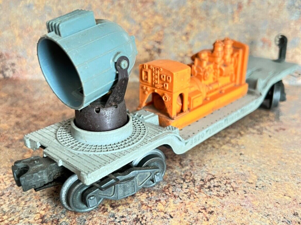 Searchlight Car LIONEL TRAINS O GAUGE LIONEL LINES OPERATING SEARCHLIGHT CAR 3520 | eBay
