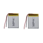 2pcs 3.7V 320mAh 1.18Wh Rechargeable Li-Polymer Li Battery 353040 Li-ion Cell