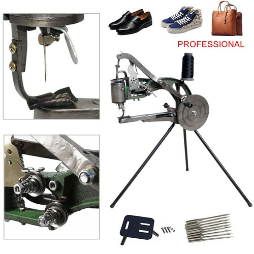 Manual Cobbler Shoe Repair Sewing Machine Dual Leather Cotton Nylon