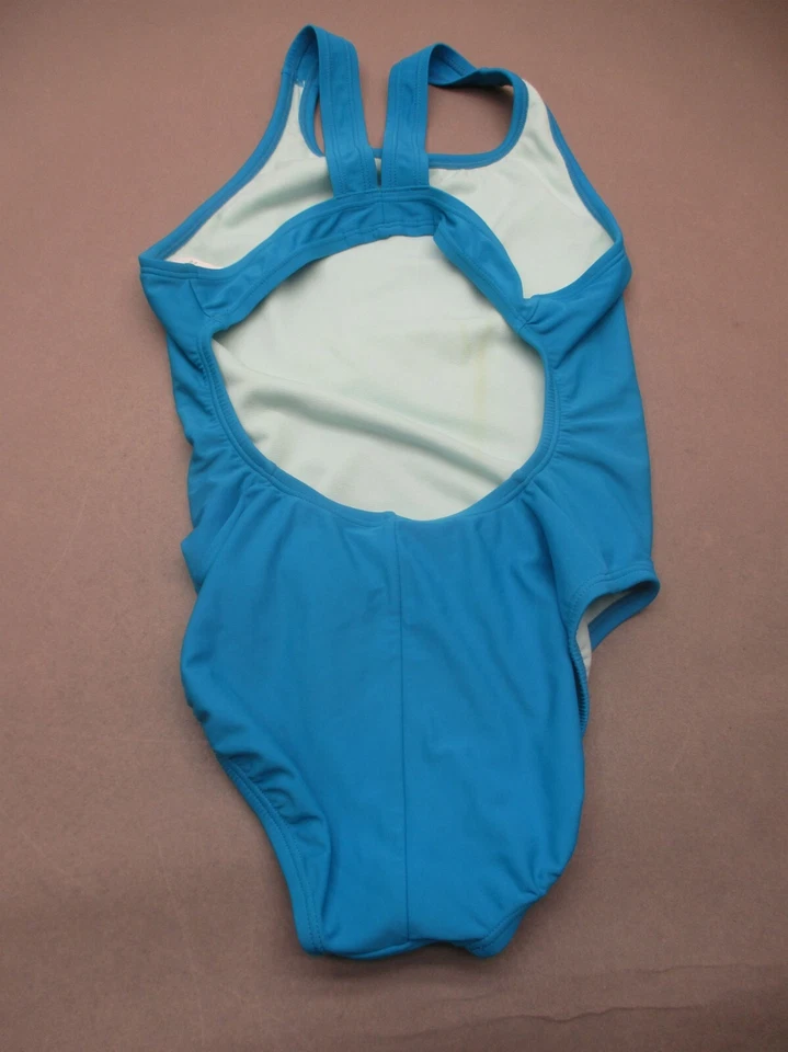 NIKE DRI-FIT Talla 8 Mujer Azul Sin Forro Inalámbrico Una Pieza Deportes Traje de Natación 4A Foto 3 de 4