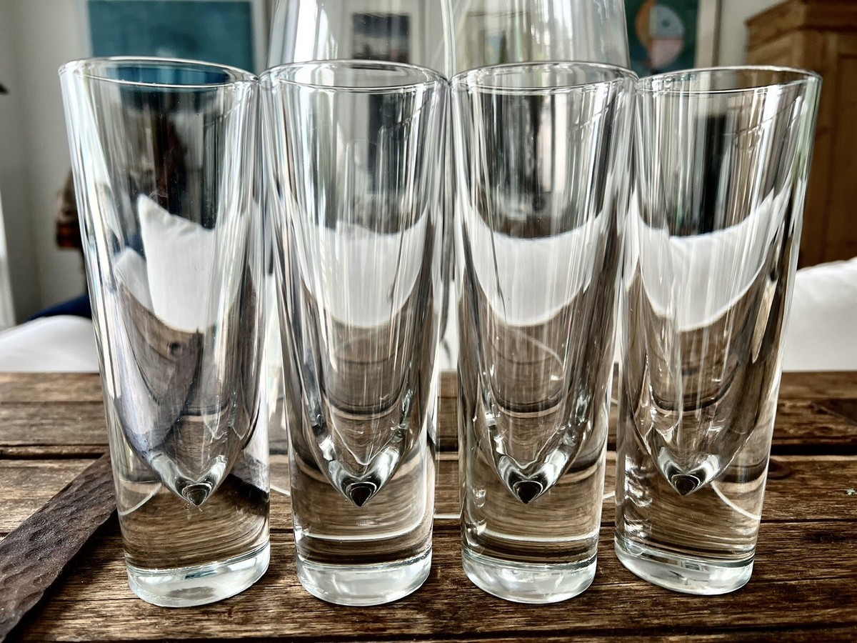 Set Of 4 Vintage Carlo Moretti modern italian Brunch Bullet