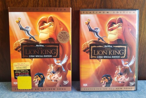 LOT 2 DVDs Disney~LION KING, 2-discs, Platinum Edition~LION KING 1 1/2, 2-discs - Picture 2 of 21