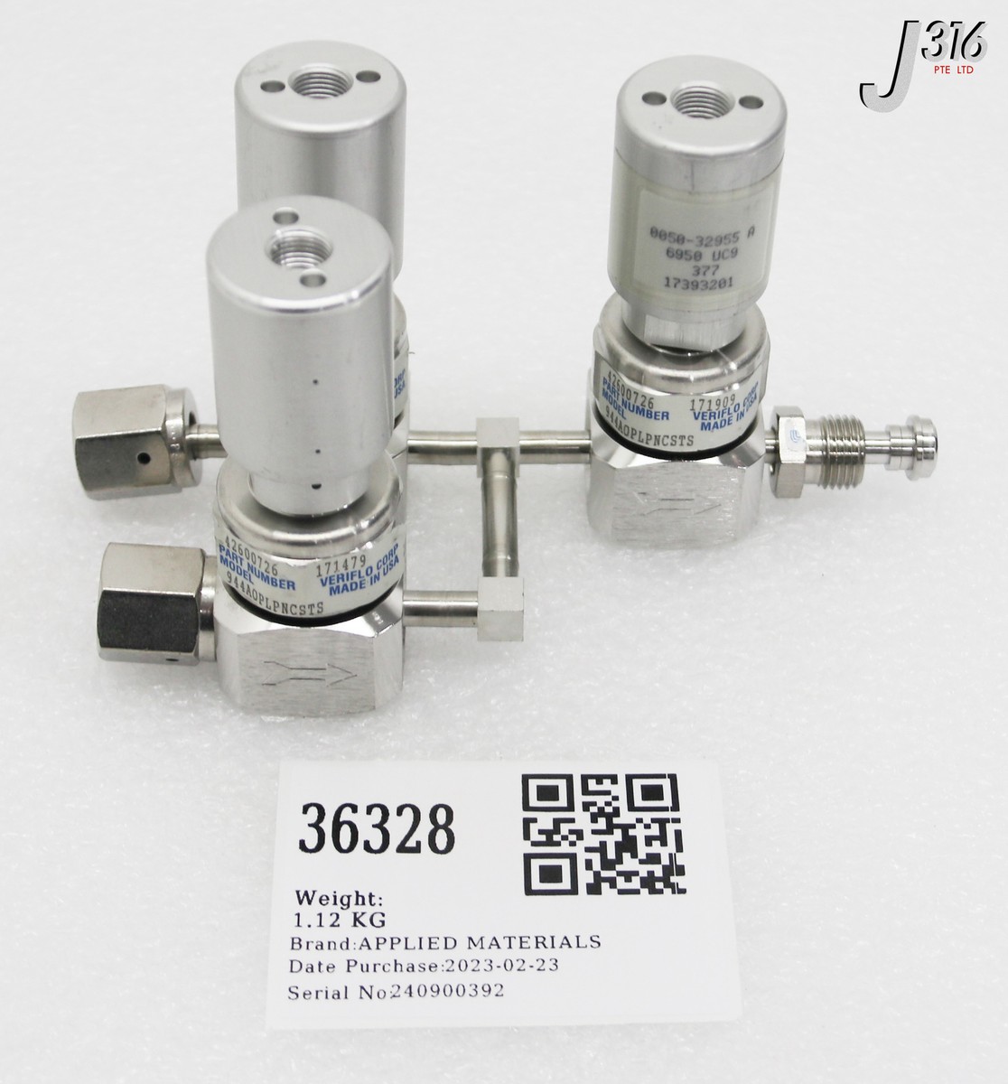 36328 APPLIED MATERIALS 3-WAY WLDMNT L12 & 13 MNFLD VERIFLO 3 36328 APPLIED MATERIALS 3-WAY WLDMNT L12 & 13 MNFLD VERIFLO 3