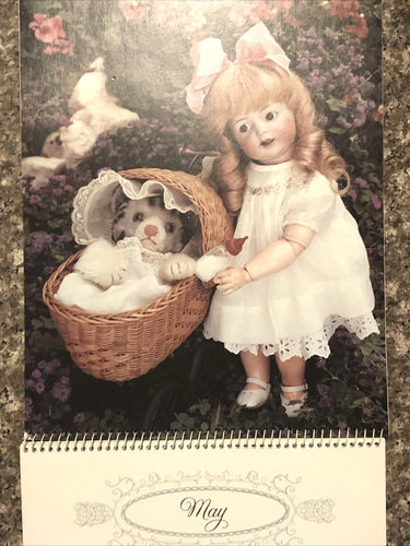 CALENDARIO DE MUÑECAS ANTIGUAS 1990 Alambre Maria Creswell Current Inc Código 1281-8 - Imagen 4 de 10
