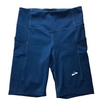 BROOKS Spandex Running Shorts Blue. Size Wome...