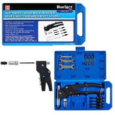 BlueSpot Multi Riveter 360° Swivel Head Rivet Gun for Rivet Nuts Rivets Nutserts