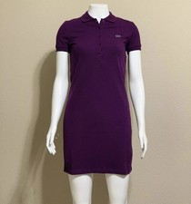 lacoste pique polo dress