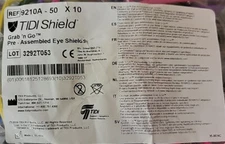 (5 Bags Of 10) TIDI Shield Grab 'n Go Pre-Assembled Eye Shields 9210A-50 NEW