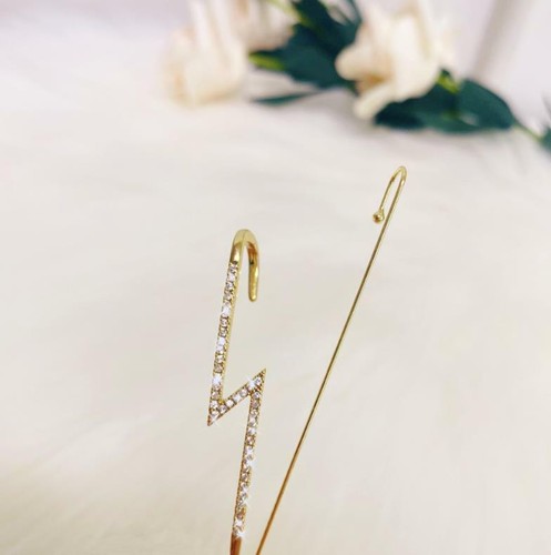 Fashion 1PC Crystal Pearl Ear Cuff Stud Women's Cartilage Helix Earrings - Picture 4 of 10