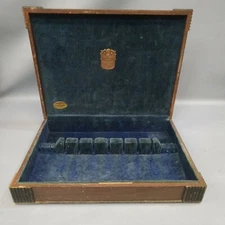 Vintage Seal Brite Flatware Silverware Wood Box Storage Chest  Anti Tarnish 