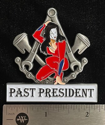 Widows Sons Masonic Riders Assn ''Widow'' Past Chapter President Officer Pin