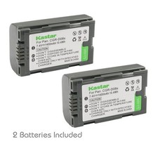 2x Kastar Battery for Panasonic CGR-D08 D08S CGR-D120 AG-DV1 AG-DVC7 AG-DVC15