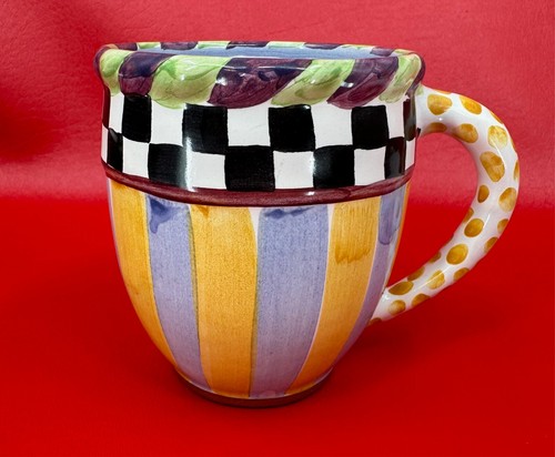 Taza de cerámica Mackenzie Childs Piccadilly y Courtly Check - Imagen 1 de 15