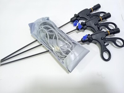 Bipolar Maryland Curved Dissector, Fenestrated Robi Grasper & Forceps with Cable