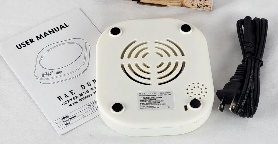 NOVO Aquecedor de Caneca Elétrico Rae Dunn Sensor de Peso Inteligente Desligamento Automático - Imagem 2 de 4