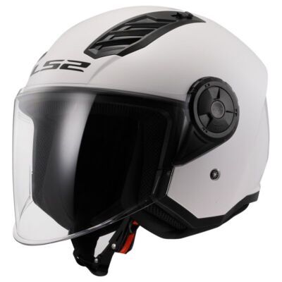 Helm LS2 Airflow 2 Motorrad Visier OF616 Weiß Glänzend Genehmigt Ece 22.06
