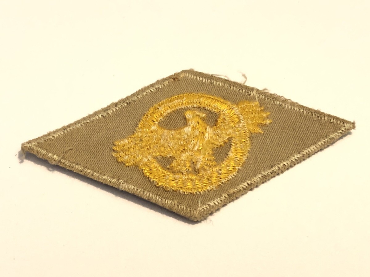 希少 CHARLES DE GAULLE パッチ VINTAGE WWII ERA US MILITARY HONORABLE SERVICE LAPEL CHEST