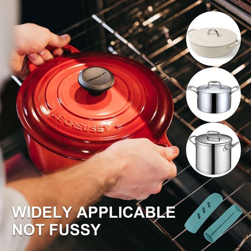 Silicone Anti-Scald Pot Handle Cover,Silicone Assist Handle Holder for Most Pan - Picture 3 of 15