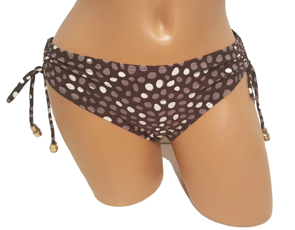 NUEVO Traje de baño inferior de bikini marrón para mujer talla S pequeño 4 6 $52 3276 Foto 2 de 3