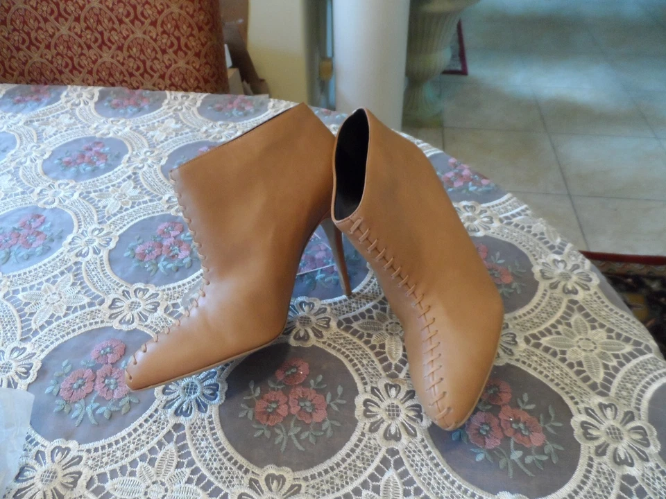 Nuevos Botines Stella McCartney Marrón Claro Cuero Vegano Talla 39B Foto 4 de 4