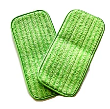 Pack of 2 - Turbo Mops Reusable Floor Mop Pads - 12-inch Micro