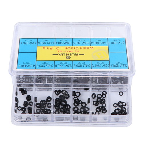 500 Pcs Watch Waserfames Gummi -Ring -Set Beobachten Rückseite vendu Ansehen