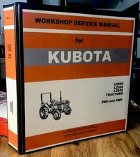 Kubota L2250 L2550 L2850 Tractor Service Repair Manual Shop Book In Hard Binder