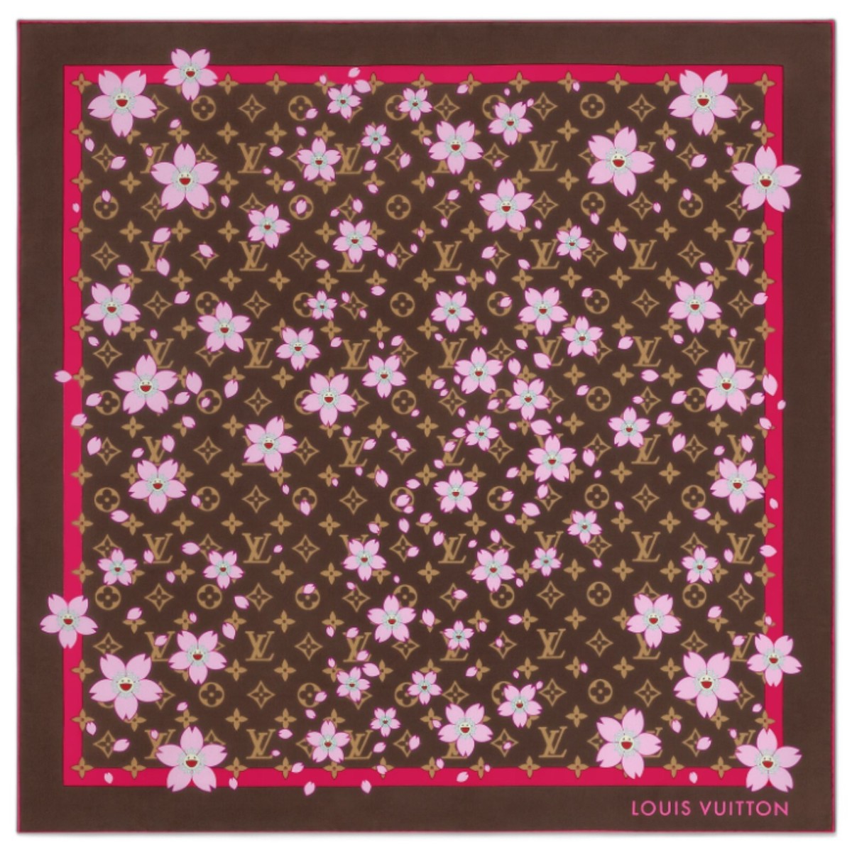 Louis Vuitton :: LV 70 Silk Scarf シルクスカーフ LOUIS VUITTON × Takashi Murakami Carré 70 Cherry Blossom