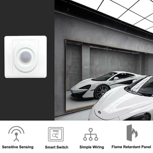 Sensor de Ocupación 360 Grados PIR Interruptor de Luz Automático 200w Montado en Pared - Imagen 8 de 12