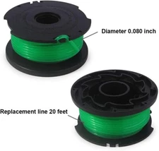 SF-080 Trimmer Replacement Spool 20ft 0.080" for GH3000 LST540 GH300, Pack of 12