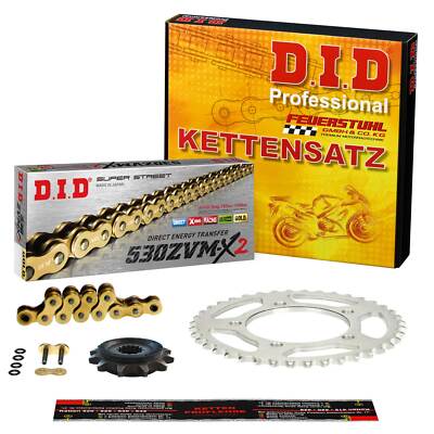 Kettensatz Yamaha FZR 750 R (2TT) 87-88, DID SUPER verstärkt GOLD, X-Ring, Gummi