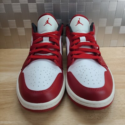 靴 Nike Air Jordan 1 Low \"Gym Red White\" Size 9M - Nike Air Jordan 1 Low Gym Red White Chicago Low