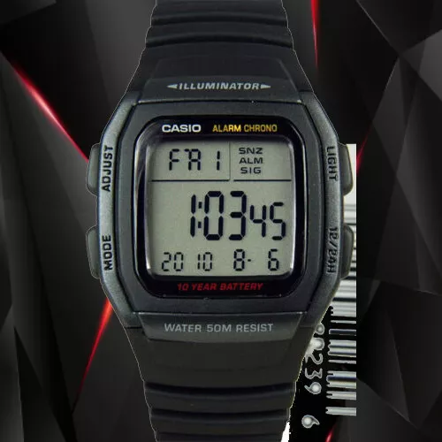 Casio W96H-1BV Men&#039;s Watch Multifunction Sport 10 Year Battery New | eBay