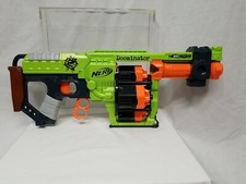 NERF Gun Zombie Strike Edition Green Doominator 24 Dart Gun Blaster Gun Only