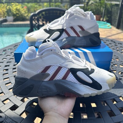 Adidas Men\'s Streetball Athletic Red White Navy Shoes Size 7.5 Adidas Streetball White Navy Scarlet for sale | eBay main image 3